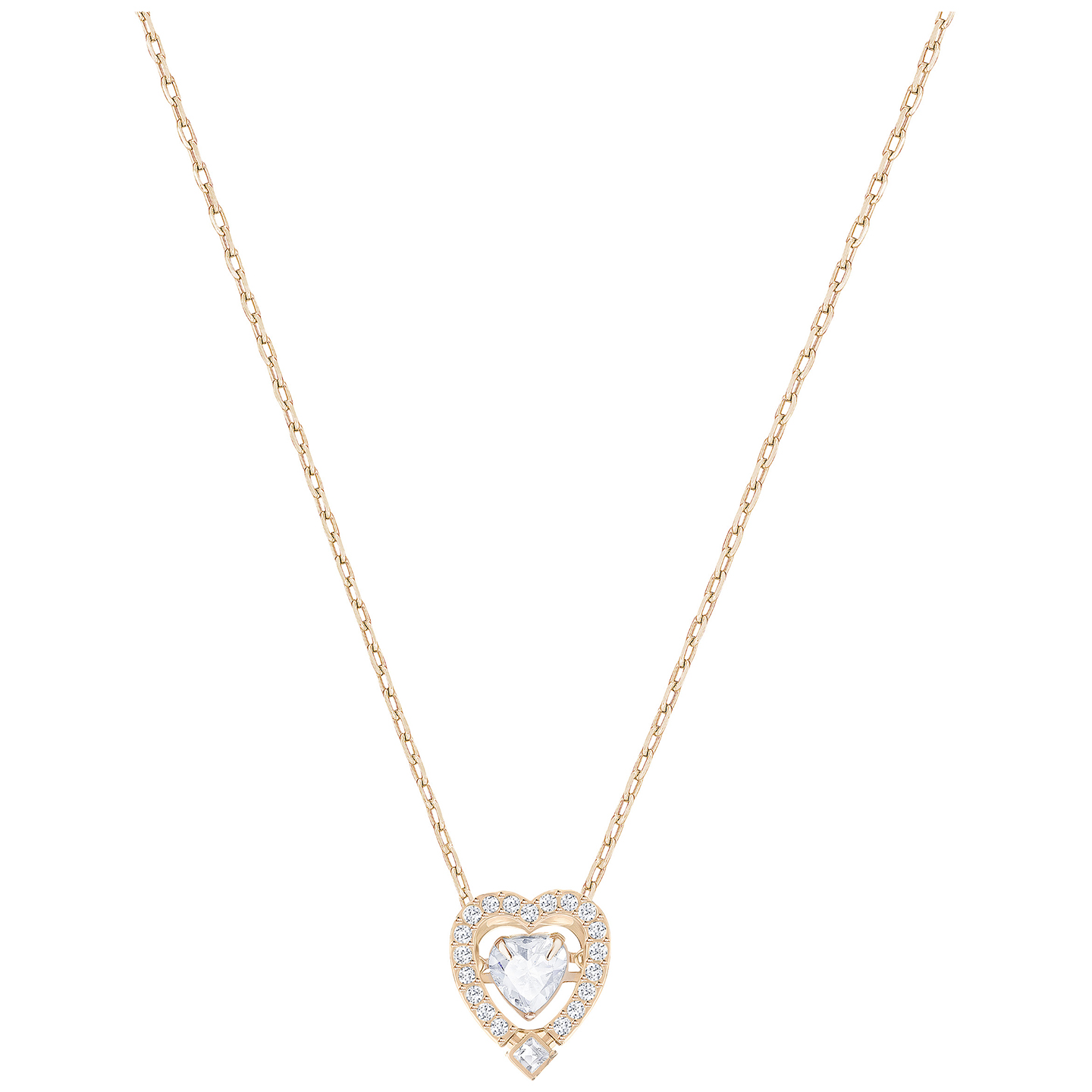 Naszyjnik SWAROVSKI • Sparkling Dance Heart Necklace, White 5284188 1