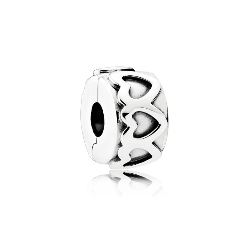 Charms Pandora Klips z pasmem serc 791978 GRAWER GRATIS 1