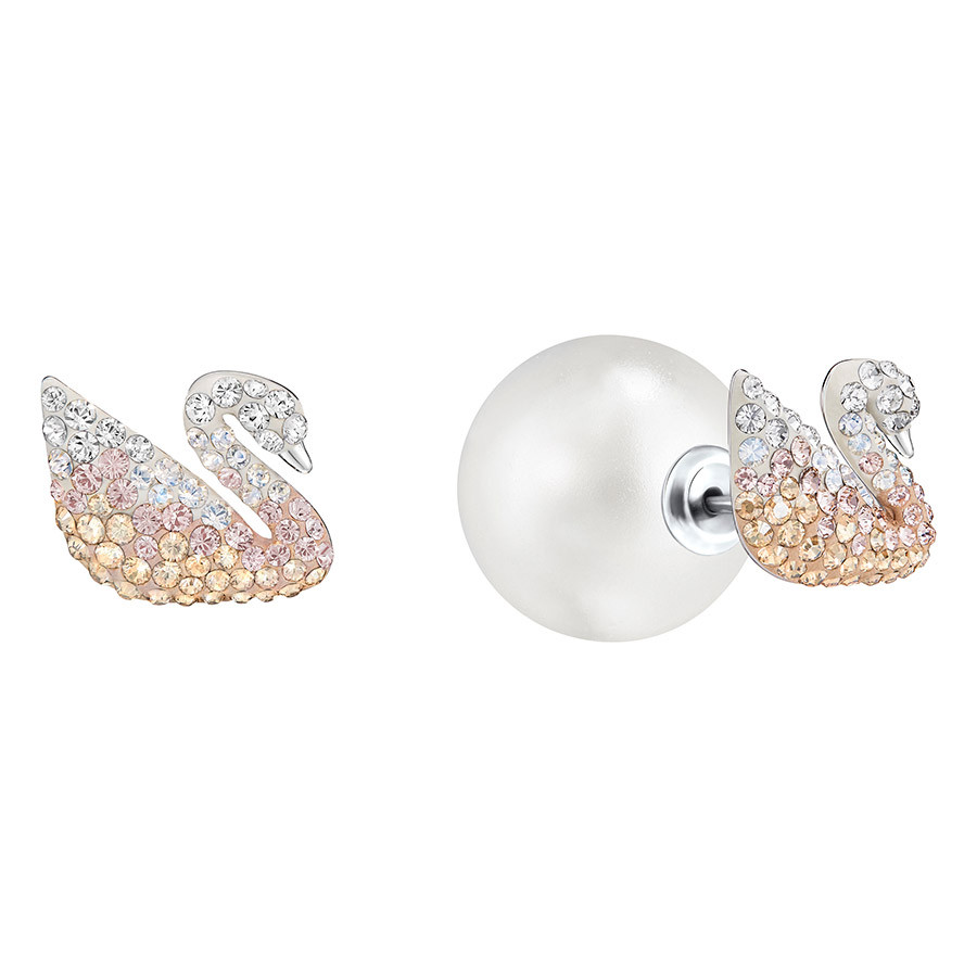 Swarovski kolczyki • Iconic Swan Pierced Earring 5215037 1