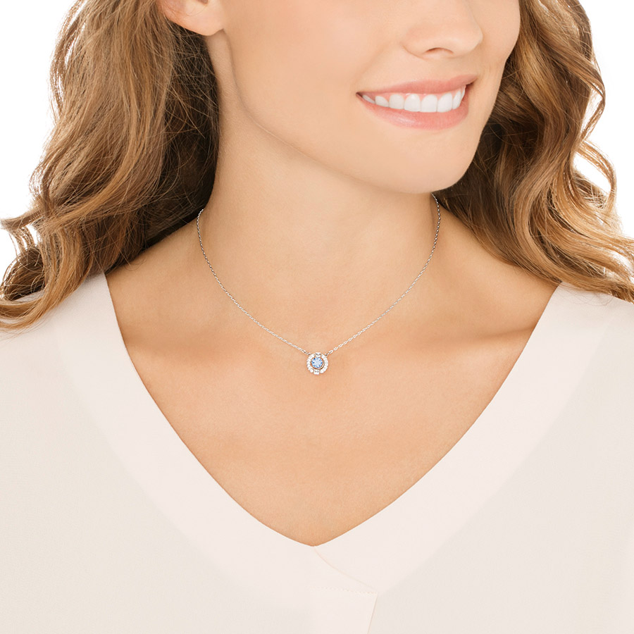 Naszyjnik SWAROVSKI • Sparkling Dance Round Necklace, Blue 5279425 3