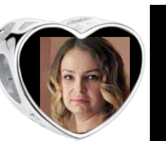 Charms • Zawieszka ze zdjęciem • Serce • Granatowa cyrkonia 2