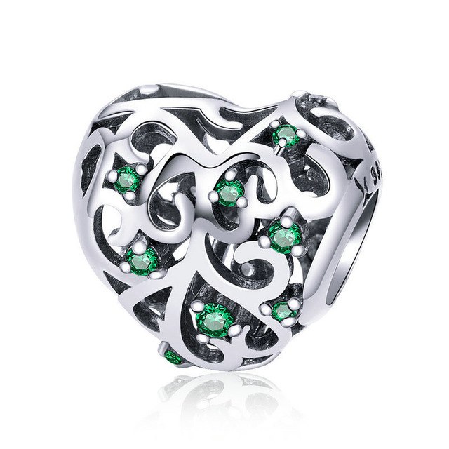 Charms Zielone serce FUG0391 1